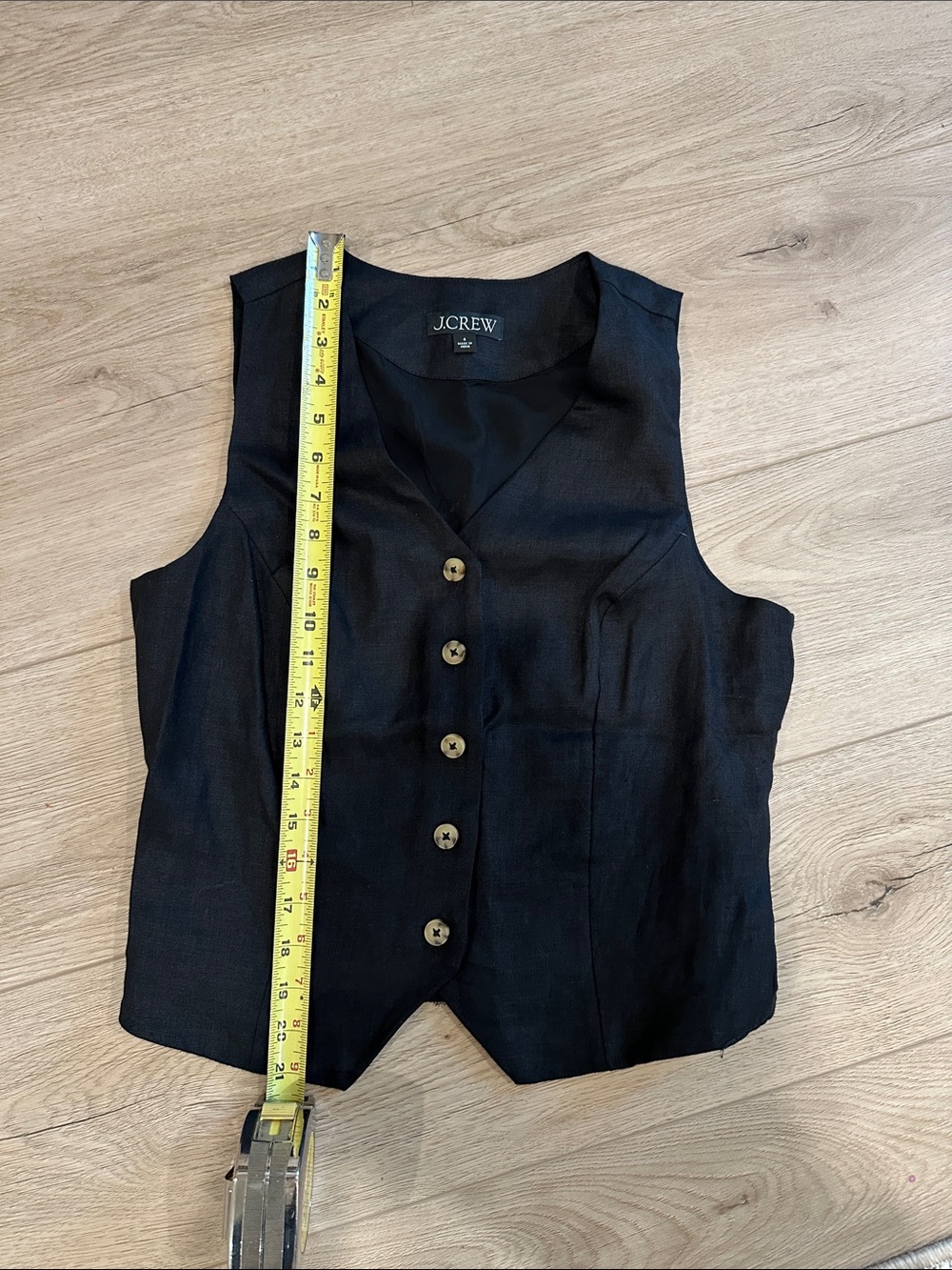 J. Crew Black Slim-fit Vest in Linen - Picture 5 of 6